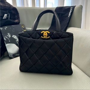 Vintage XL CC Small Quilted Tote